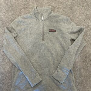 Vineyard Vines Light Gray Quarter-Zip Sweatshirt